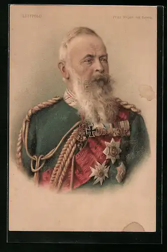 Künstler-AK Prinz-Regent Luitpold in Galauniform