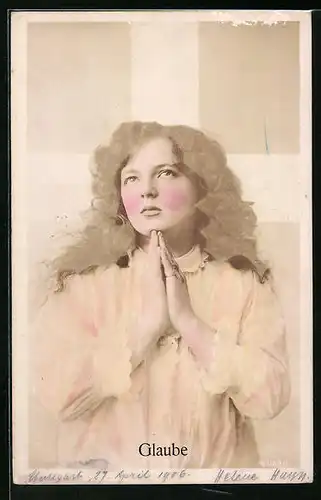 AK Glaube, Betendes Mädchen