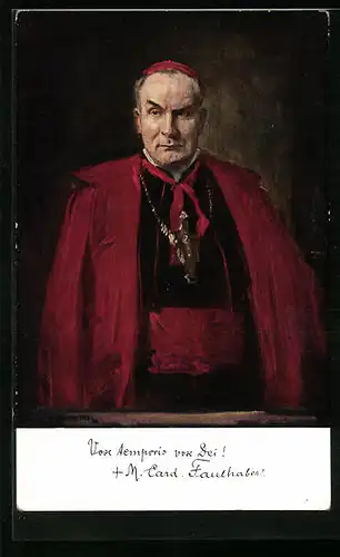 Künstler-AK Se. Eminenz Kardinal Michael Faulhaber, Erzbischoff von München und Freising