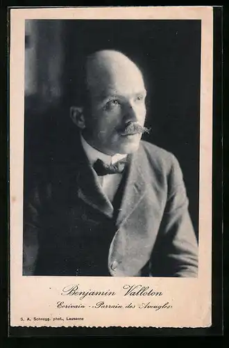 AK Benjamin Valloton, Ecrivain Parrain des Avengles