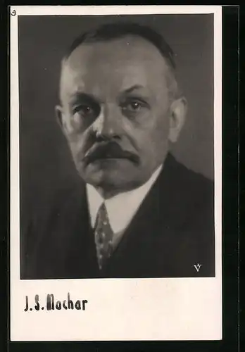 AK J. S. Machar mit Moustache im Portrait