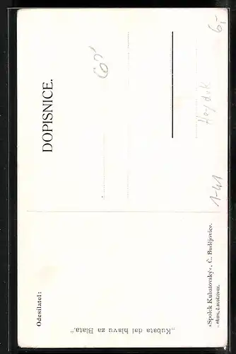 AK Adolf Heyduk mit langem Spitzbart im Profil