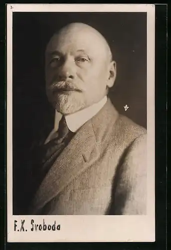 AK F. X. Svoboda mit stolzem Blick in die Kamera
