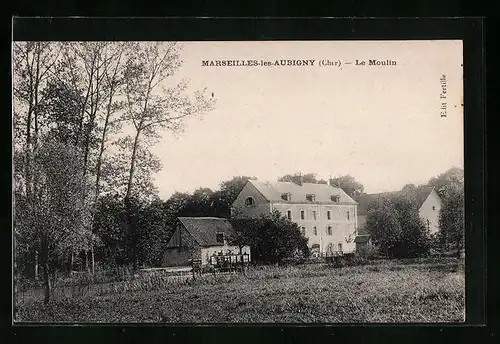 AK Marseilles-les-Aubigny, Le Moulin