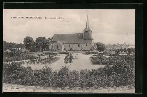 AK Brinon-sur-Sauldre, Les Jardins Publics