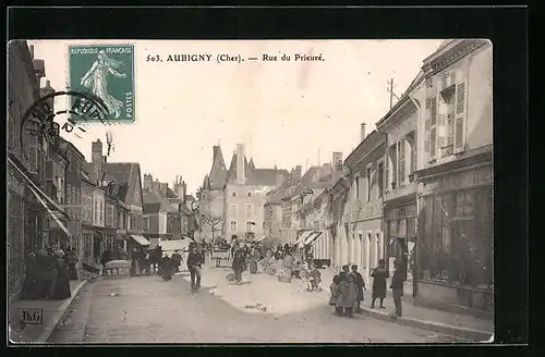 AK Aubigny-sur-Nère, Rue du Prieure