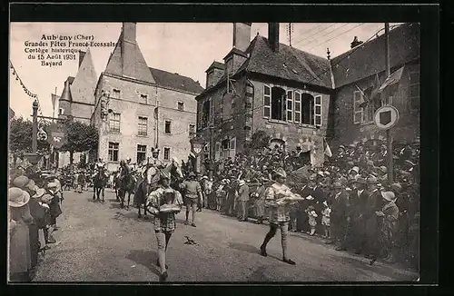 AK Aubigny-sur-Nère, Grandes Fetes France-Ecossaises