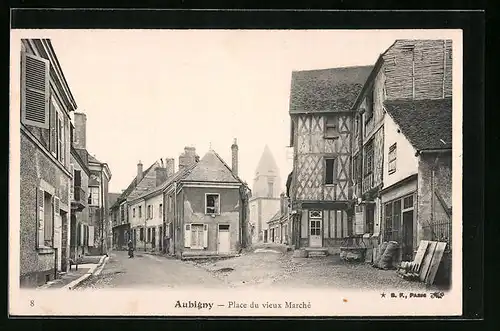 AK Aubigny, Place du vieux Marche