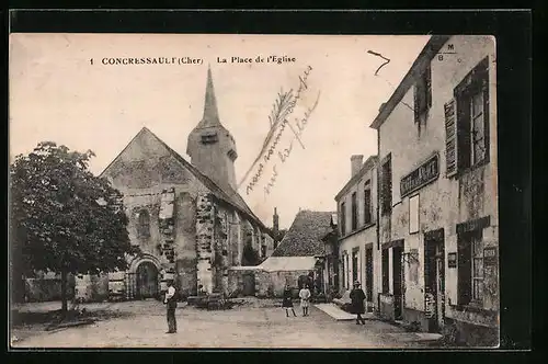 AK Concressault, la Place de l`Eglise