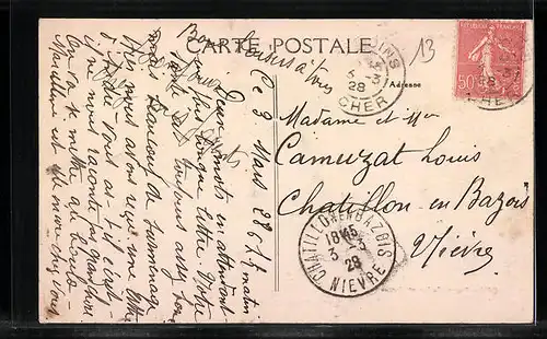 AK Sancoins, la Grande Rue