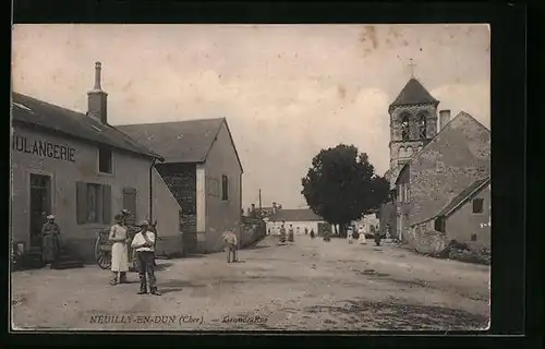 AK Neuilly-en-Dun, Grande Rue