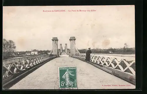 AK Mornay-sur-Alliers, Le Pont