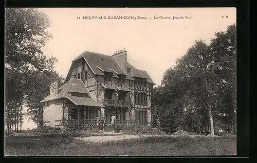 AK Neuvy-sur-Barangeon, la Guette, facade sud