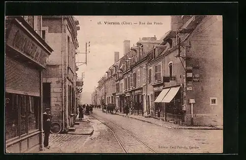 AK Vierzon, Rue des Ponts