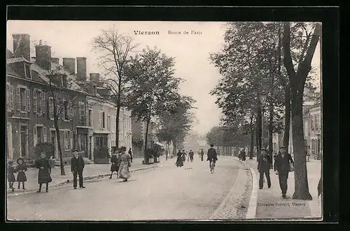 AK Vierzon, Route de Paris