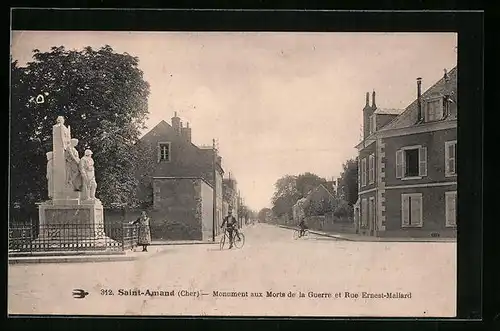 AK St-Amand, Monument aux Morts de la Guerre Ernest-Mallard