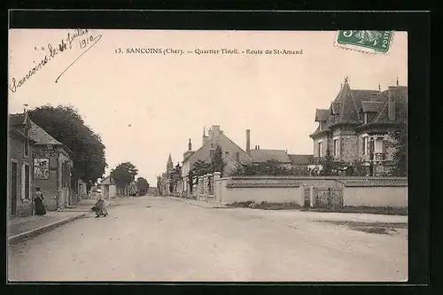AK Sancoins, Quartier Tivoli - Route de St-Amand
