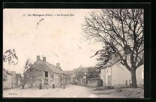 AK Morognes, La Grande Rue