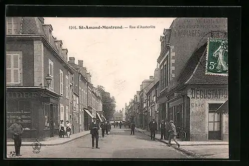 AK Saint-Amand-Montrond, Rue d`Austerlitz