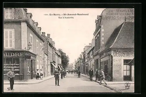 AK Saint-Amand-Montrond, Rue d`Austerlitz