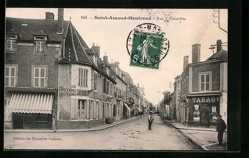AK Saint-Amand-Montrond, Rue d`Austerlitz
