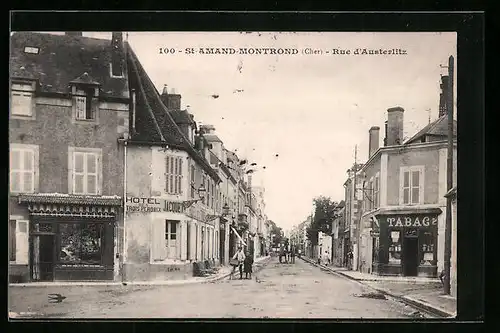 AK Saint-Amand-Montrond, Rue d`Austerlitz