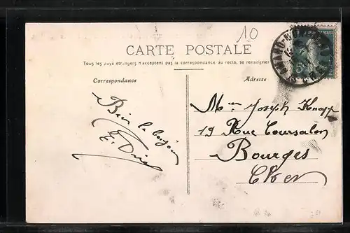 AK Saint-Amand-Montrond, Rue d`Austerlitz