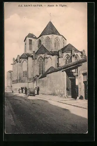 AK Saint-Satur, Abside de l`Eglise