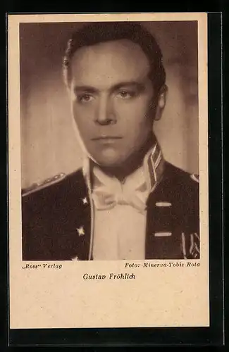 AK Schauspieler Gustav Fröhlich in einer Uniform