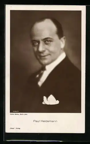 AK Schauspieler Paul Heidemann
