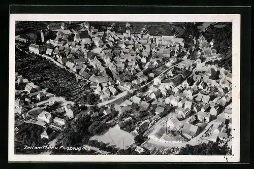 AK Zeil am Main, Gesamtansicht vom Flugzeug aus