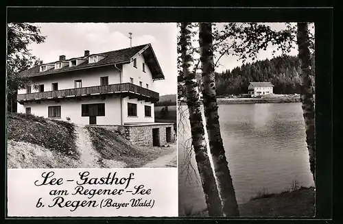 AK Regen, See-Gasthof am Regener See