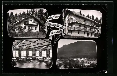 AK Kreuzstrassl / Lindberg, Gasthaus und Pension Max Müller