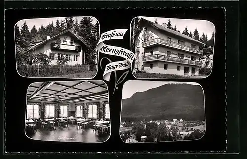 AK Kreuzstrassl / Lindberg, Gasthaus und Pension Max Müller