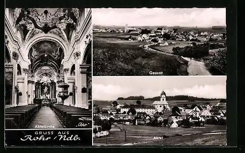 AK Rohr /Ndb., Abtei, Abteikirche, Gesamtansicht