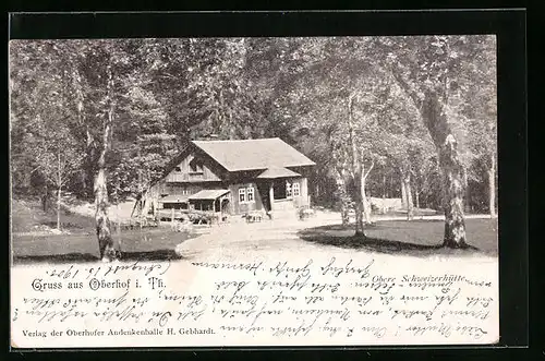 AK Oberhof /Thür., Obere Schweizerhütte