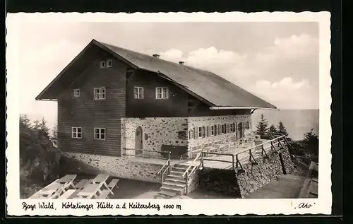 AK Hohenwarth, Gasthaus Kötztinger Hütte auf Keitersberg