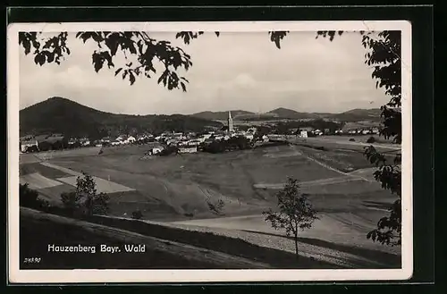 AK Hauzenberg /Bayer. Wald, Totalansicht mit Kirche
