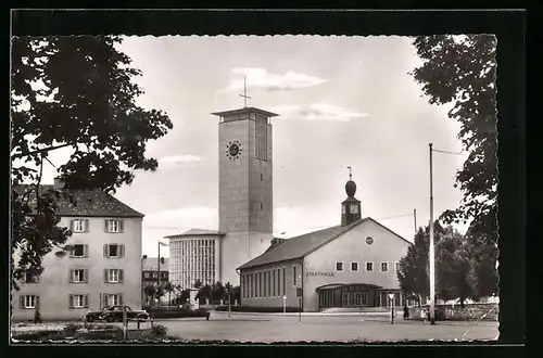 AK Schweinfurt, Kirche St. Kilian und Stadthalle