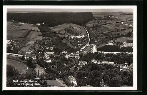 AK Bad Mergentheim, Teilansicht, Fliegeraufnahme