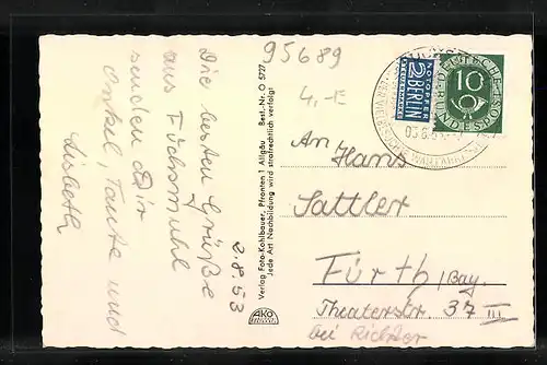 AK Fuchsmühl /Opf., Ortsansicht mit Kirche