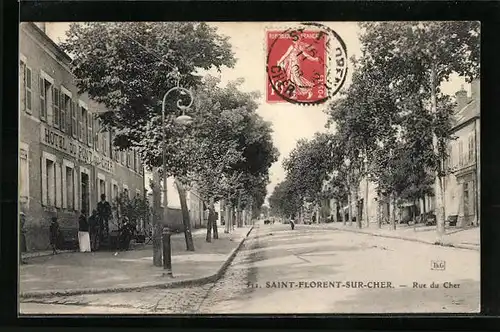 AK Saint-Florent-sur-Cher, Rue du Cher