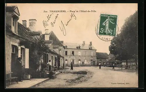 AK Thaumiers, Place de l`Hotel-de-Ville