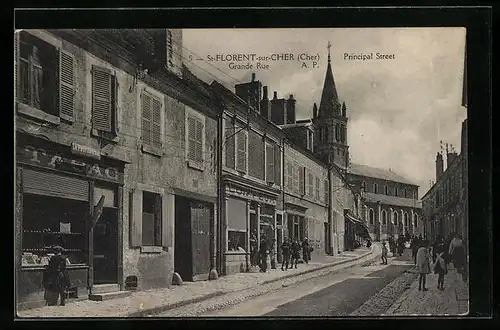 AK Saint-Florent-sur-Cher, Grande Rue