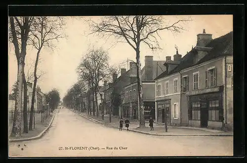 AK Saint-Florent-sur-Cher, Rue du Cher