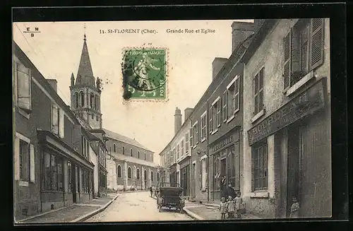 AK St-Florent, Grande Rue et Eglise