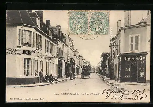 AK Saint-Amand, La Rue d`Austerlitz