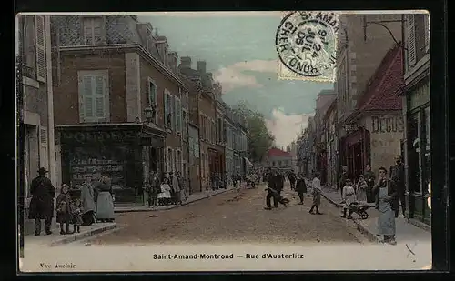 AK Saint-Amand-Montront, Rue d`Austerlitz