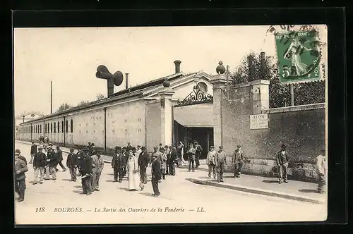 AK Bourges, La Sortie des Ouvriers de la Fonderie