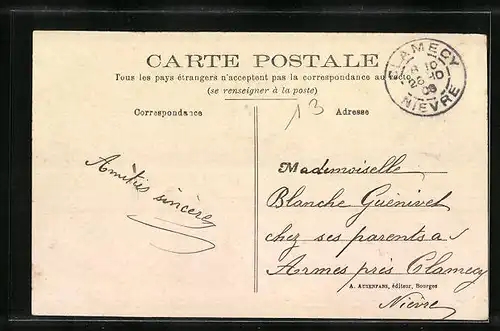 AK Veaugues, La Grande Rue